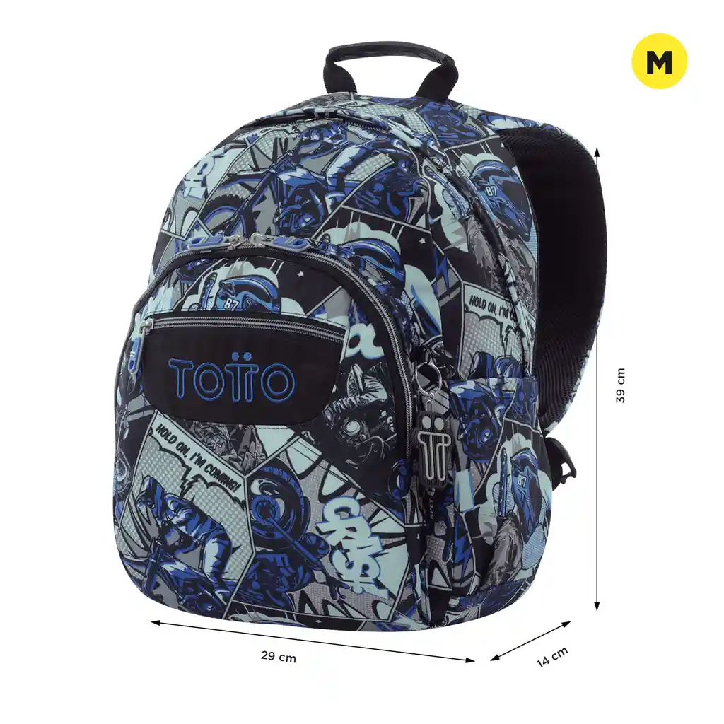 Morral Juvenil Porta Pc 13" Gommas Gris