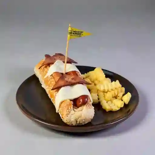 Hot Dog Italosuizo + Papas