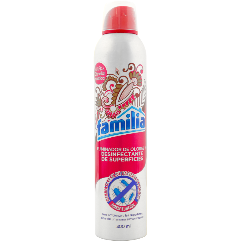 Familia Eliminador de Olores Para Baño Aroma Canela Mística 300 ml
