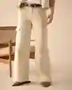 Pantalón Crudo Luna Claro Talla 10 631G017 Esprit