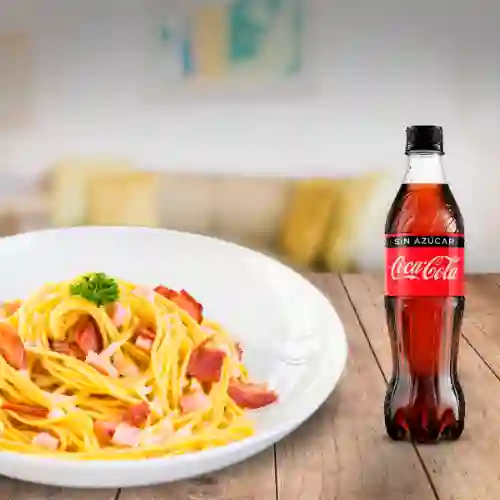 Spaghetti Carbonara + Coca-cola 400Ml