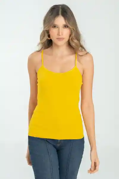Top Penelope Color Amarillo Mostaza Talla S Ragged