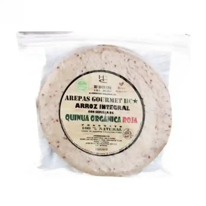 Hc Arepa Arroz Integral Quinua Roja
