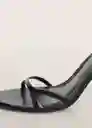 Sandalias Mika Negro Talla 39 Mujer Mango