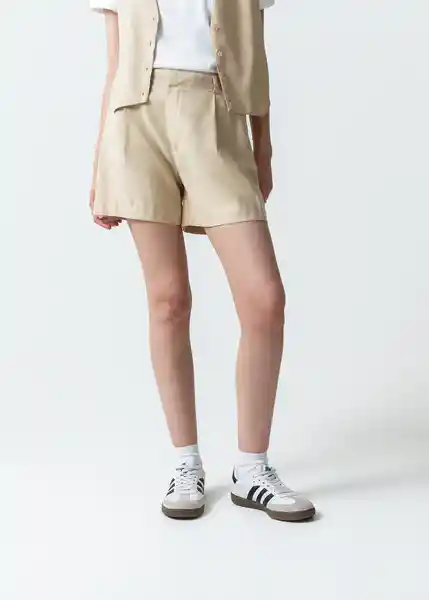 Short Caroline Beige Arido Claro Mujer Talla 10 559F303