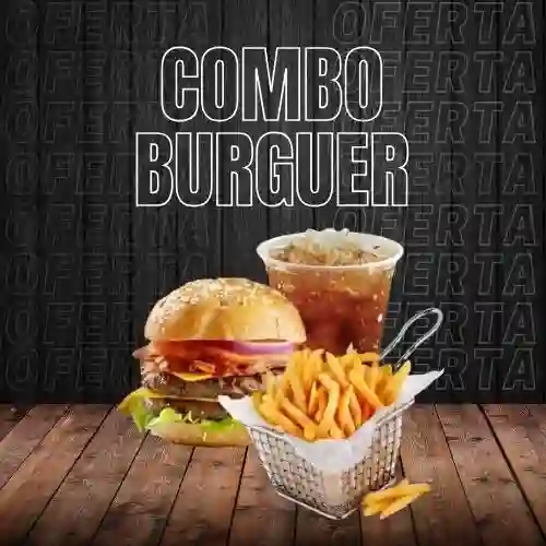 Hamburguesa Doble + Papas + Tea Helado