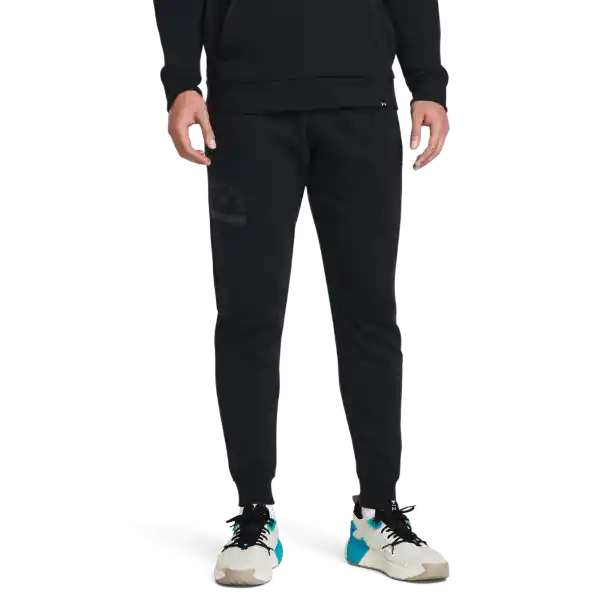 Under Armour Pantalón Rock Rival Flc Jgr Negro Hombre MD