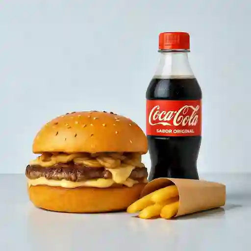 Hamburguesa Swiss Meltand Mushroom Combo