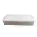 Caja Organizadora Cama Transparente Color Piedra