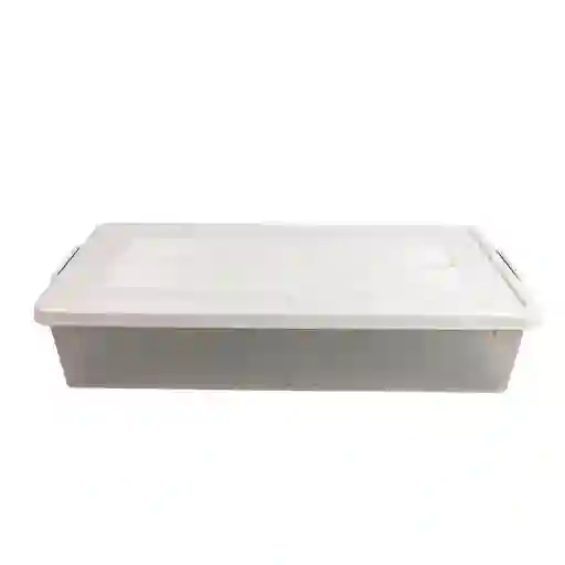 Caja Organizadora Cama Transparente Color Piedra