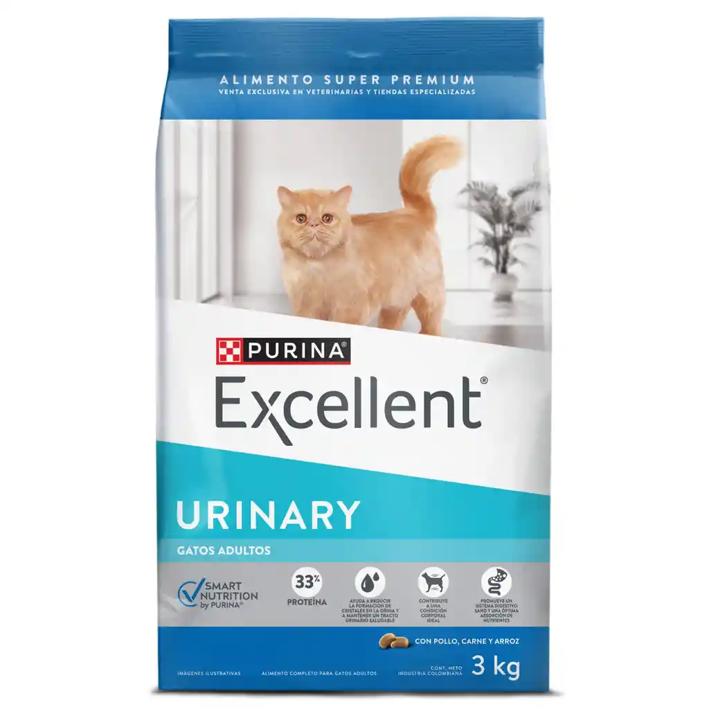 Comida para gatos EXCELLENT Urinary Cat x 3kg