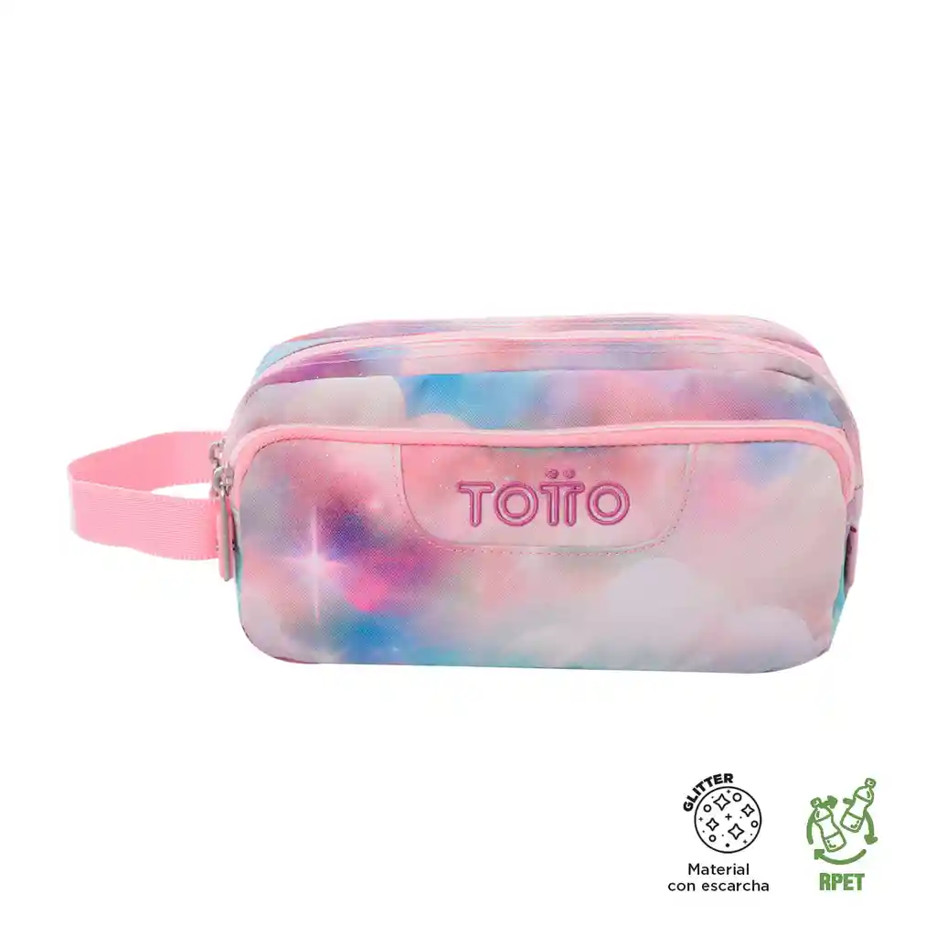 Cartuchera Multiuso Agapec Glitter Azul