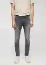 Pantalón Jean Jude Tejano Gris Oscuro Talla 36 Hombre Mango