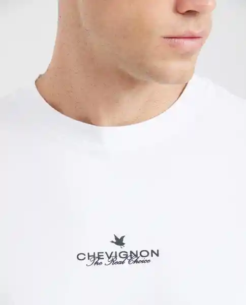 Camiseta Duck Graphic Masculino Blanco 0 Claro T M Chevignon