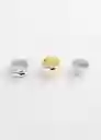 Pack Anillo Suri Plata Talla L Mujer Mango