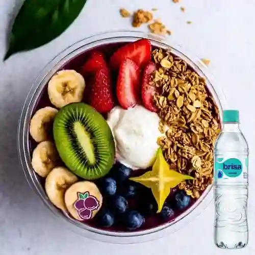 Combo Bowl Açai Clásico Grande + Brisa Sin Gas 600ML