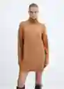 Vestido Taldora Camel Talla 18 Mujer Mango