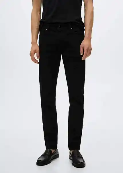 Jeans Jan Tejano Negro Talla 44 Hombre Mango