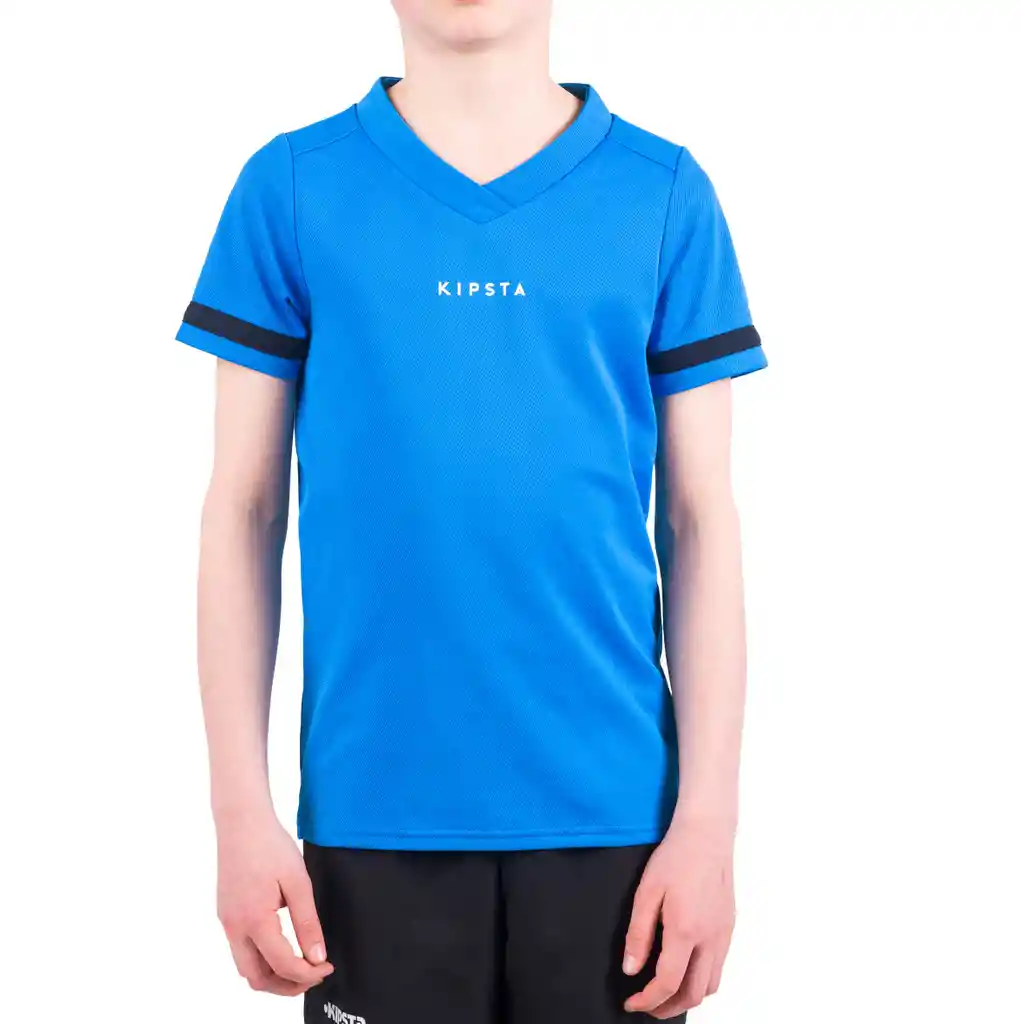 Camiseta de Rugby Kipsta 100 Niños Azul