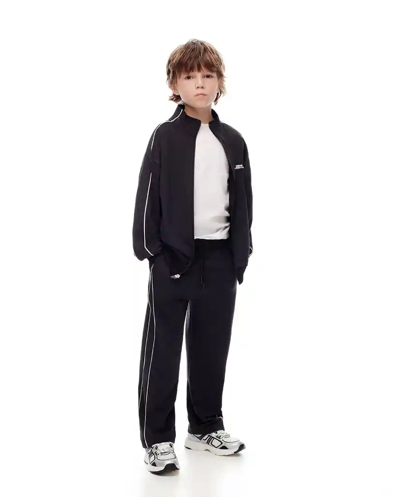Pantalón Con Bolsillos en Tejido de Punto Kids Masculino Lewoz Kd Gef