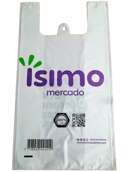 Bolsa Para Cargar Punt Pago Reciclada QR Isimo