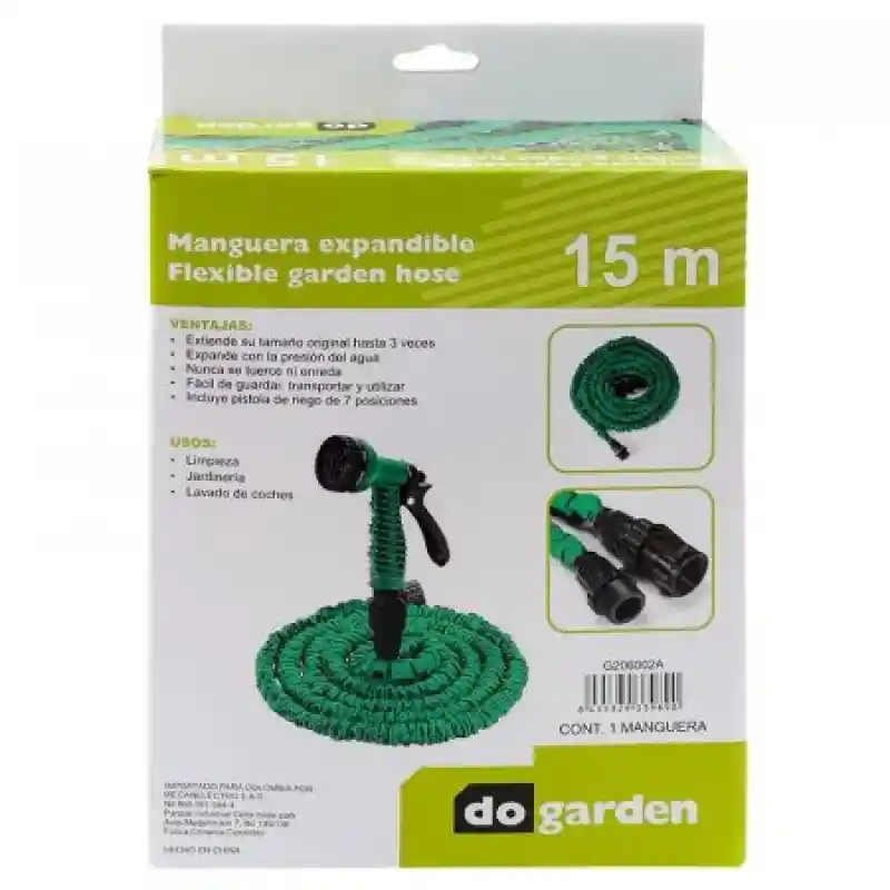 Manguera Expandible 15Mts Do Garden Sku 189888.