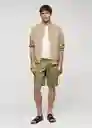 Bermuda Gracia Khaki Talla 40 Hombre Mango