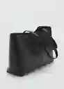 Bolso M Manu Negro Talla 99 Mujer Mango