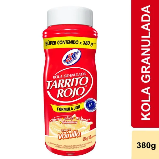 Tarrito Rojo Kola Granulada con Sabor a Vainilla
 