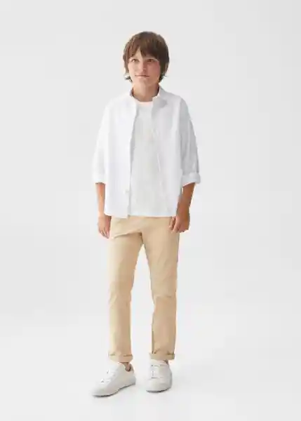 Pantalón Piccolo5 Beige Talla 12 Niños Mango