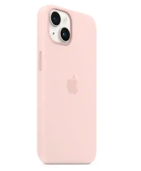 Apple Silicone Case iPhone 14 With Magsafe Chalk Pink