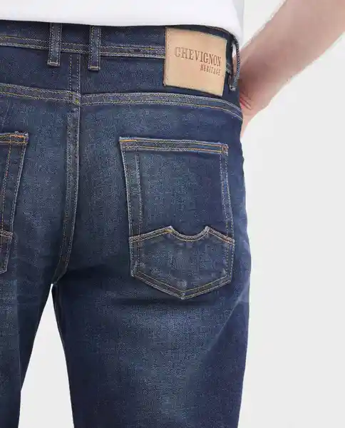 Jean Súper Slim- Rider Azul Clásico Oscuro Talla 32/32 Chevignon