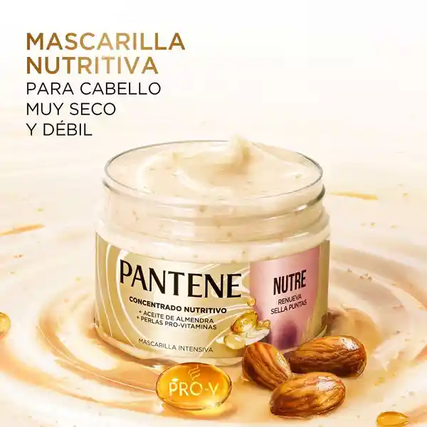Mascarilla Intensiva Pantene Pro-V Miracles Nutre Renueva Sella Puntas Tratamiento Capilar 300 ml
