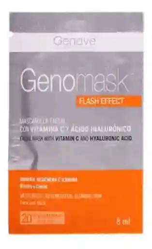 Genomask Mascarilla Facial Con Vitamina C y Ácido Hialurónico