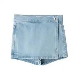 Falda Short Corta en Indigo Bebita Eliza Baby Fresh Talla 18-24m