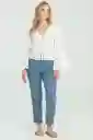 Blusa Summer Color Blanco Crudo Talla XS Ragged