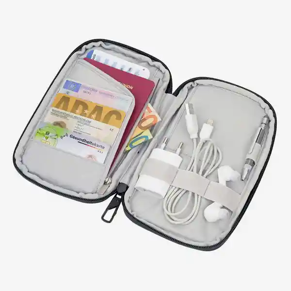 Troika Estuche Viajero Tecnología Negro