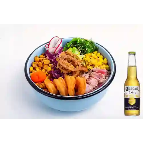 Combo Arma Tu Bowl + Cerveza Corona Bot. 355ml