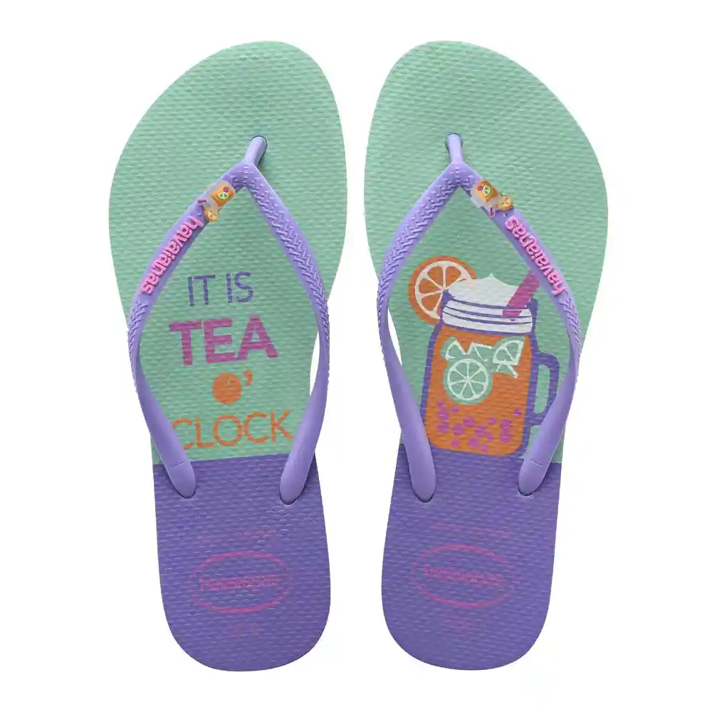 Sandalias Havaianas K.slim Frozen Fc Pr Talla 39-40
