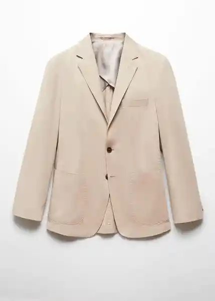 Blazer Americana Capri Beige Talla 48 Hombre Mango