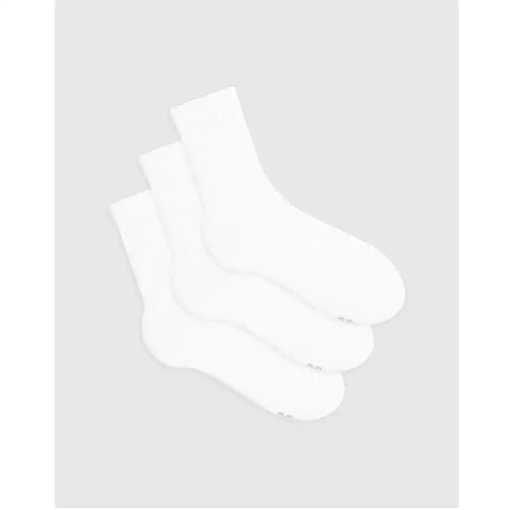 Medias Largas Con Algodón Para Niños Kaffigef Talla 9-11 Blanco