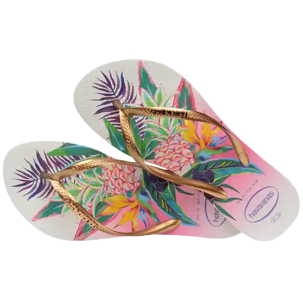 Sandalias Slim Tropical Blanco Talla 38 4122111 Havaianas