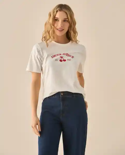 Camiseta Blanco Puro Claro Talla S 603G013 Esprit