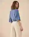 Camisa Azul Bahía Oscuro Talla S 611G026 Esprit