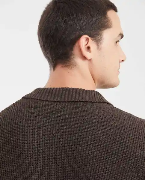 Suéter Tejido Refined Café Tostado Medio Talla S Chevignon