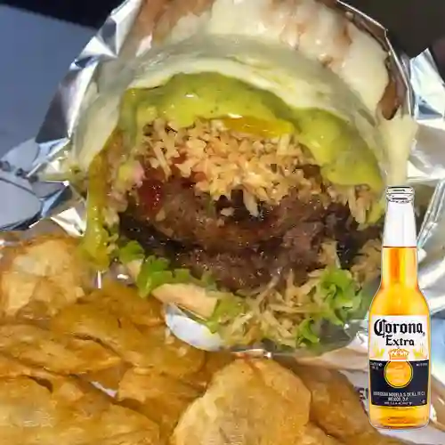 Combo Angus Doble Tradicional + Corona 330 ml