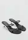 Sandalias Fifi Negro Talla 38 Mujer Mango