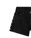Short Studded Denim Negro Sombrío Ultraoscuro Talla 10 Chevignon