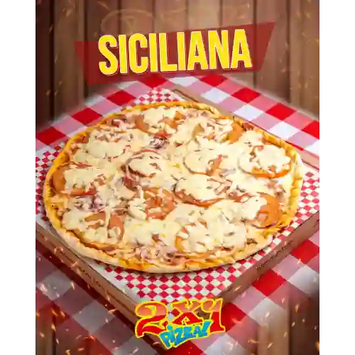 2X1 Pizza Mediana Siciliana 28 Cm