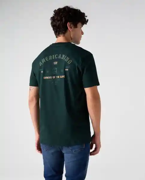 Camiseta Hombre Verde Talla M 842G027_VER195406 Americanino